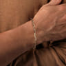 5 mm 14k Yellow Gold Men's Solid Elongated Link Chain Bracelet