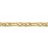 6.50mm 14K Yellow Gold Men's Hollow Figaro Link Chain Bracelet