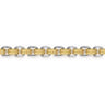 6mm 14K Yellow-White Gold Two Tone Men's Solid Chain Bracelet