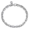 6mm 925 Sterling Silver Faceted Men's Solid Chain Bracelet