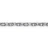 6mm 925 Sterling Silver Faceted Men's Solid Chain Bracelet