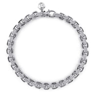 6mm 925 Sterling Silver Men's Solid Chain Bracelet