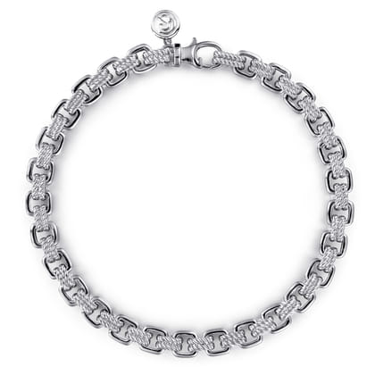 6mm 925 Sterling Silver Men's Solid Chain Bracelet