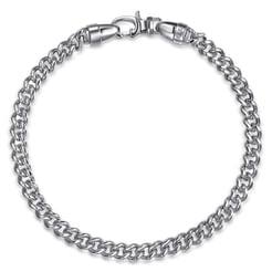 6mm 925 Sterling Silver Solid Mens Cuban Chain Bracelet