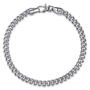 6mm 925 Sterling Silver Solid Mens Cuban Chain Bracelet