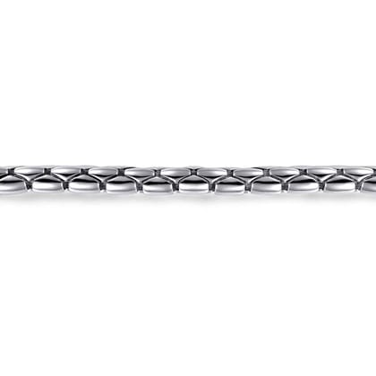 6mm 925 Sterling Silver Tubular Men's Solid Chain Bracelet