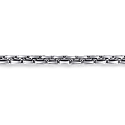 6mm 925 Sterling Silver Tubular Men's Solid Chain Bracelet