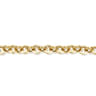 7 Inch 14K Yellow Gold Hollow Link Chain Bracelet