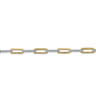 7inch 14K White-Yellow Gold Diamond Link Bracelet - 1.05 ct