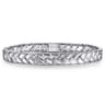 7mm 925 Sterling Silver Men's Solid Chain Bracelet Herringbone