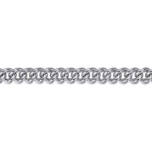 7mm 925 Sterling Silver Solid Cuban Link Chain Bracelet