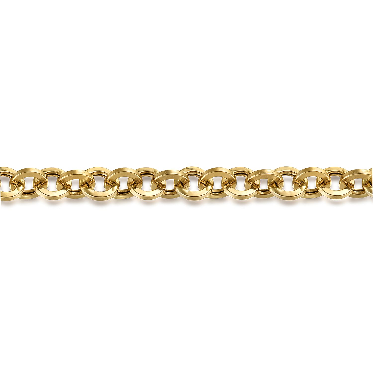 8 Inch 14K Yellow Gold Hollow Link Chain Bracelet @ $1125 8 Inch 14K Yellow Gold Hollow Link Chain Bracelet @ $1125