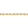 8 inch 14K Yellow Gold Hollow Paperclip Chain Bracelet