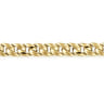 8mm 14K Yellow Gold Men's Solid Flat Heavy Link Chain Bracelet