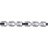 8mm 925 Sterling Silver Black Spinel Men's Cylindrical Mix Link Chain Bracelet