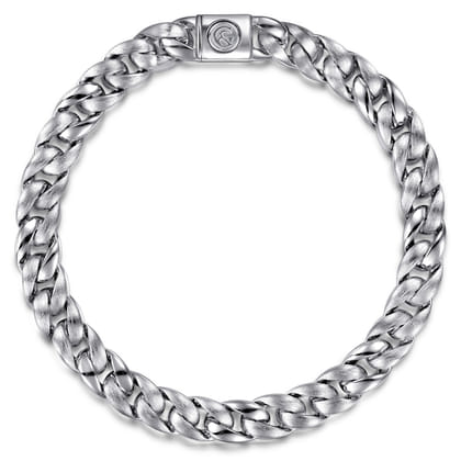 8mm 925 Sterling Silver Men's Solid Cuban Link Chain Bracelet