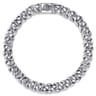 8mm 925 Sterling Silver Men's Solid Cuban Link Chain Bracelet