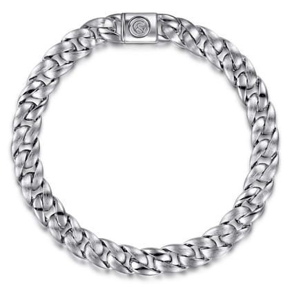 8mm 925 Sterling Silver Men's Solid Cuban Link Chain Bracelet