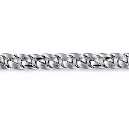 8mm 925 Sterling Silver Men's Solid Cuban Link Chain Bracelet