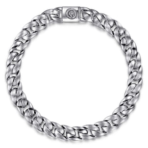 8mm 925 Sterling Silver Solid Cuban Link Chain Bracelet