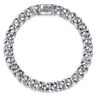 8mm 925 Sterling Silver Solid Cuban Link Chain Bracelet