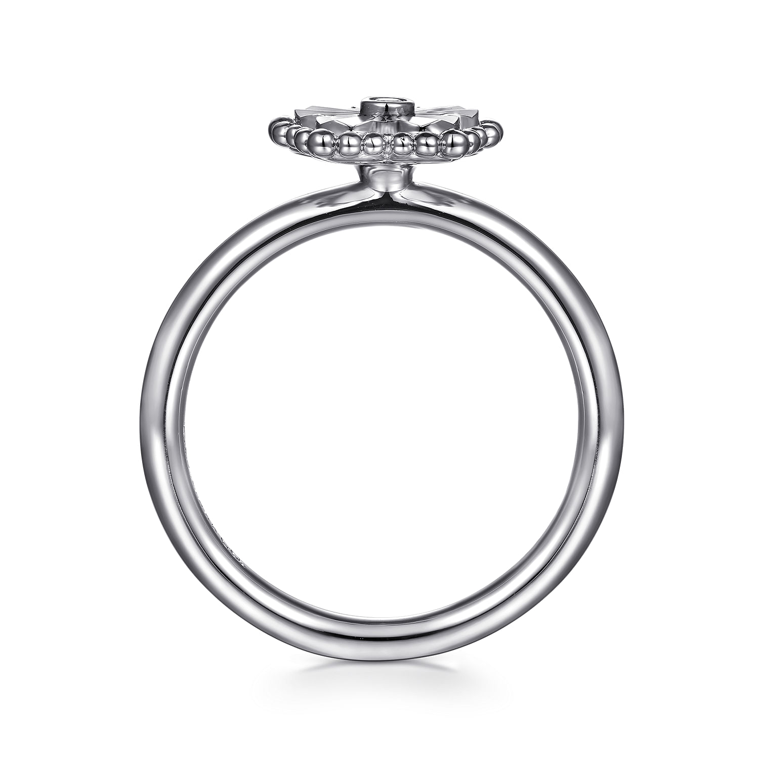 925 Serling Silver Diamond Bujukan Frame Flower Diamond Cut