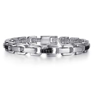 925 Silver Black Spinel Bracelet