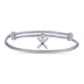 925 Silver-Stainless Steel Bangle