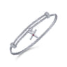925 Silver-Stainless Steel Bangle