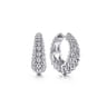 925 Sterling Silver 20mm Bujukan Classic Hoop Earrings