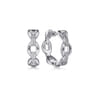 925 Sterling Silver 20mm Oval Link Classic Hoop Earrings