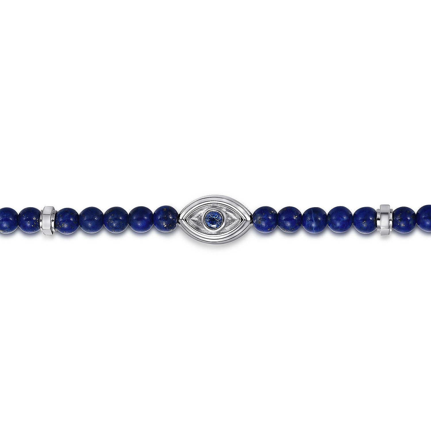 925-Sterling-Silver-4mm-Lapis-and-Sapphire-Beaded-Bracelet-with-Evil-eye2