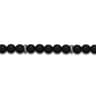 925 Sterling Silver 6mm Matte Onyx Beaded Bracelet