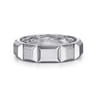 925 Sterling Silver 6mm Square Mens Ring in High Polished Finish