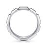 925 Sterling Silver 6mm Square Mens Ring in High Polished Finish