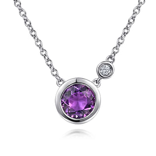 925-Sterling-Silver-Amethyst-and-Diamond-Pendant-Necklace1