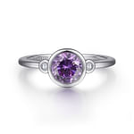 925-Sterling-Silver-Amethyst-and-Diamond-Ring1