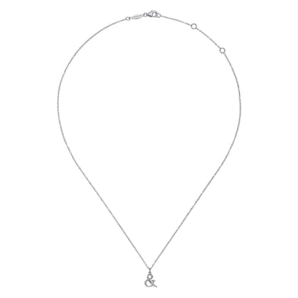 925 Sterling Silver Ampersand Necklace