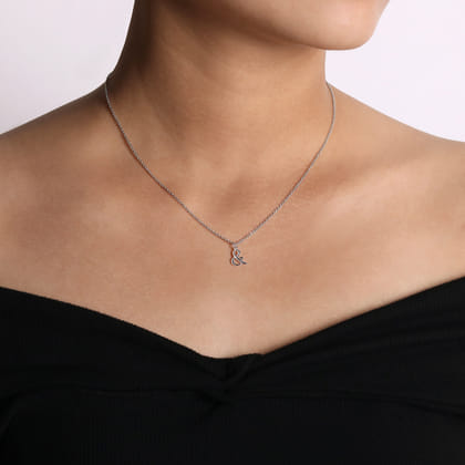 925 Sterling Silver Ampersand Necklace