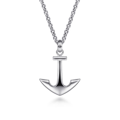 925 Sterling Silver Anchor Pendant