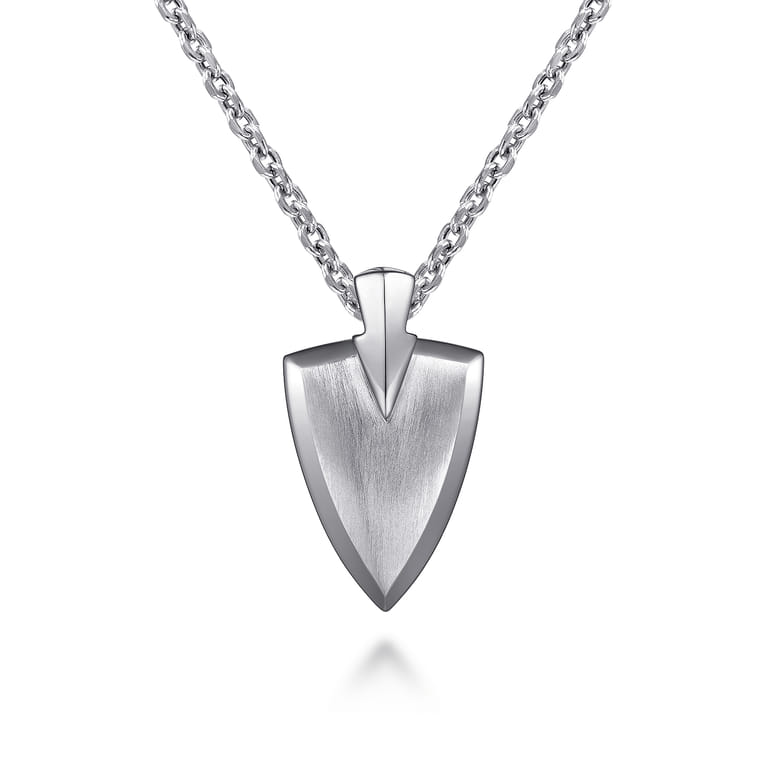 925 Sterling Silver Arrowhead Pendant - Shot 3