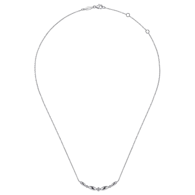 925 Sterling Silver Bar Pendant Necklace - Shot 2