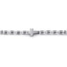 925 Sterling Silver Beaded Cross Bracelet