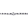 925 Sterling Silver Beaded Cross Bracelet