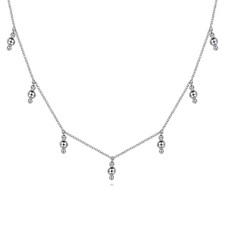 925-Sterling-Silver-Beads-Droplet-Necklace1
