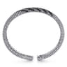 925 Sterling Silver Black Spinel Bangle