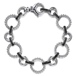925-Sterling-Silver-Black-Spinel-Bujukan-Link-Tennis-Bracelet1