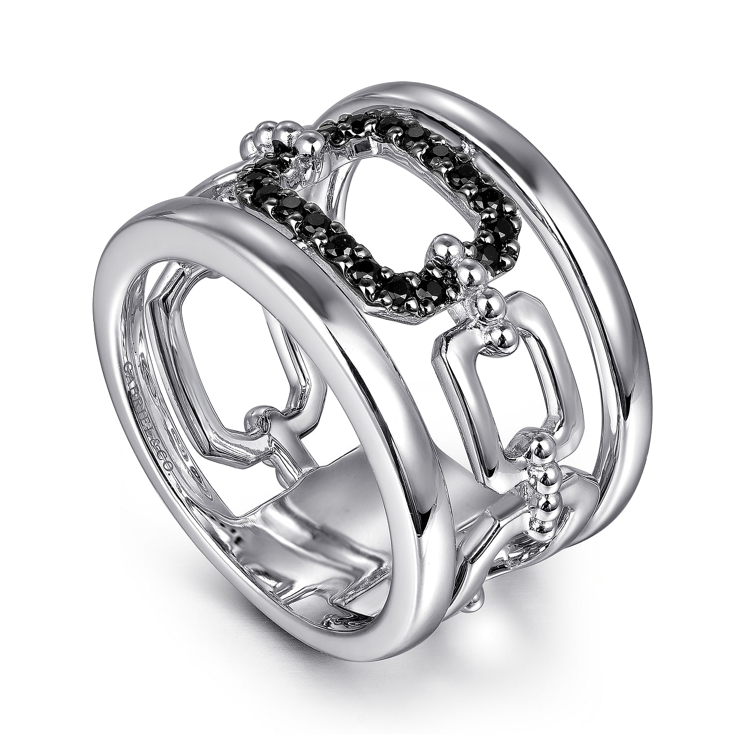 アクセサリーその他 BLUMARINE Woman Jewel Silver 2W305A N0999 Blue Aquamarine Rhodium Over Sterling Silver 3-Stone Ring