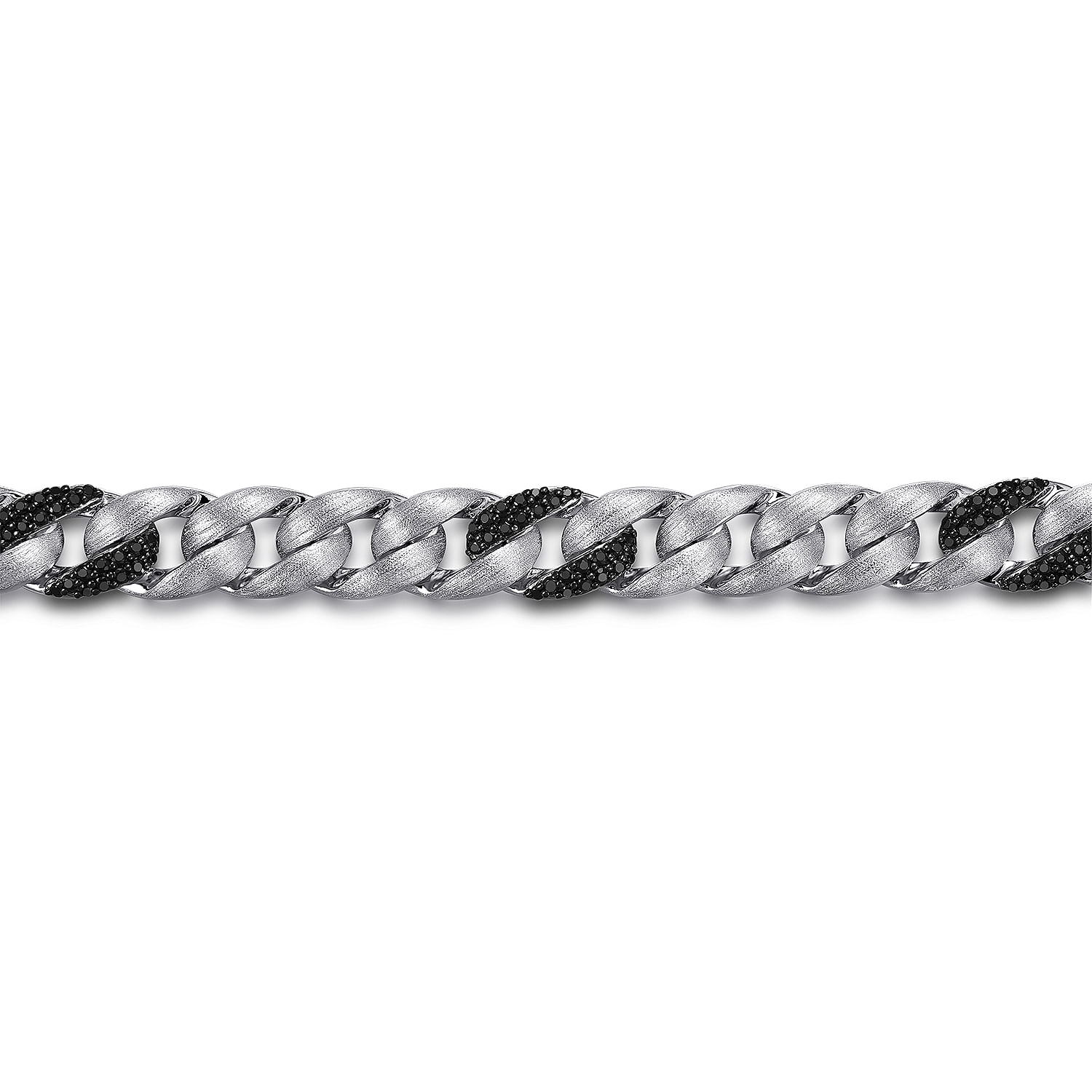 Solid 925 Sterling silver bracelet. Black finish bracelet. Chain bracelet. Pave outlet diamond bracelet. Clasp bracelet. Ola jewels bracelet.