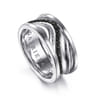 925 Sterling Silver Black Spinel Men's Fashion Ring